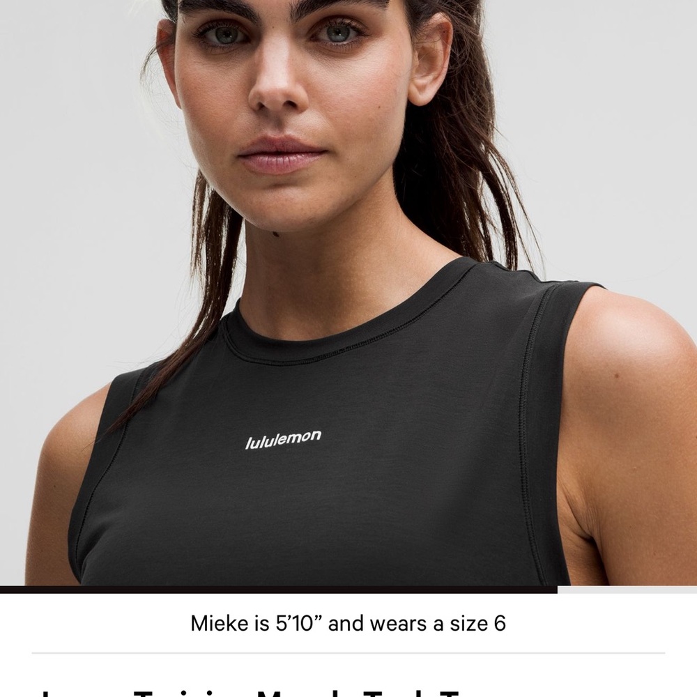 lululemon athletica Black Tank Top